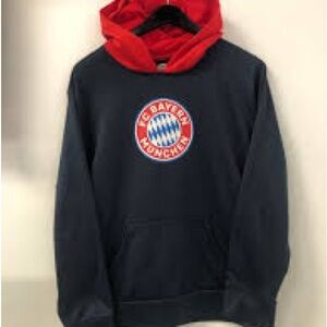 Bayern Munich Black and Red Hoodie